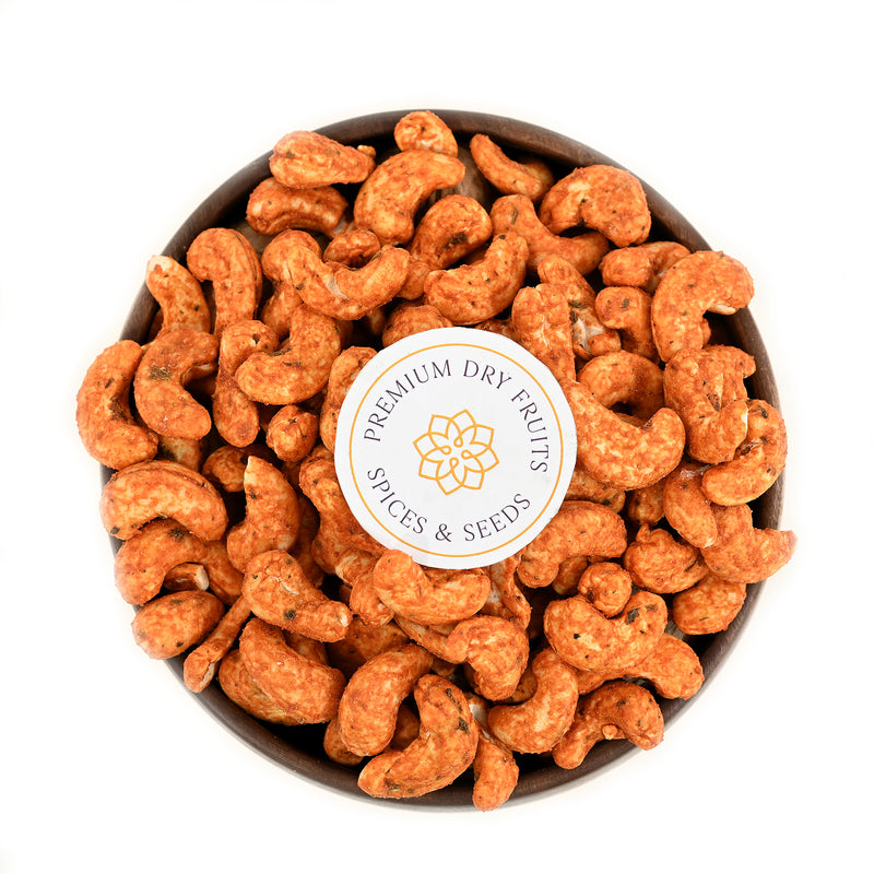 These cashews are generously coated with the savory and spicy goodness of paneer tikka, creating a flavor profile that's perfect Cashew Nuts Paneer Tikka spiced.