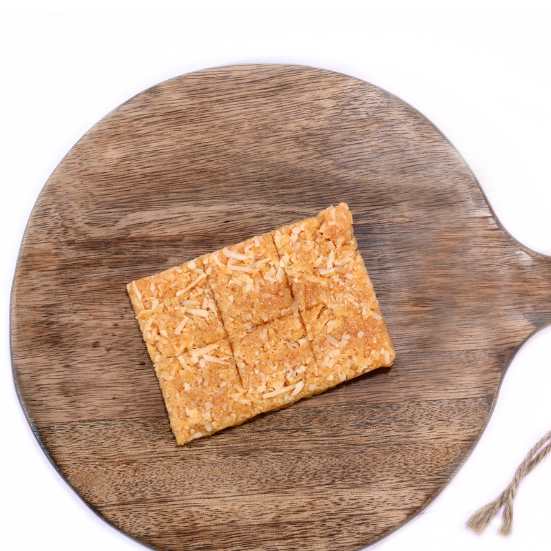 Crunchy Coconut bites are Perfect in winter seasons Unique healthy combination of Coconut Chikki