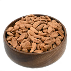 Mamra Almonds looks like concave-shaped Tasty then regular one.