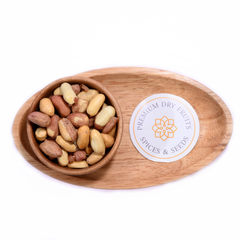 Crunchy and crispy roasted peanuts seasoned to perfection! Energize your day with Peanuts Roasted & Salted