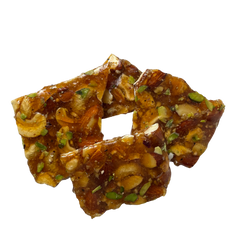  The superhero of the chikki world, Dry Fruit Chikki, is made with a powerful combination of cashews, pistachios, and almonds.